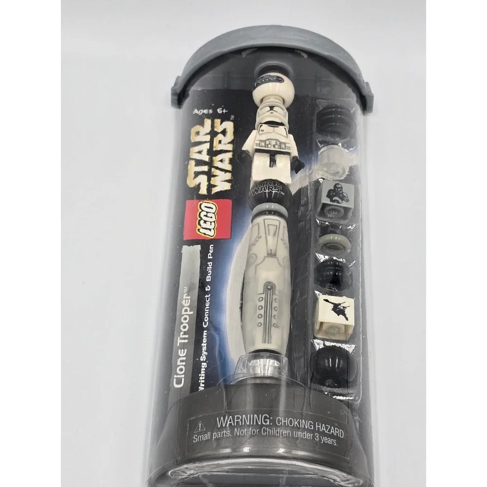 LEGO Star Wars Clone Trooper Connect & Build Pen Writing System Vintage 2002 NEW